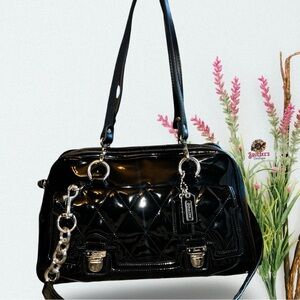 COACH Poppy Liquid Gloss Satchel